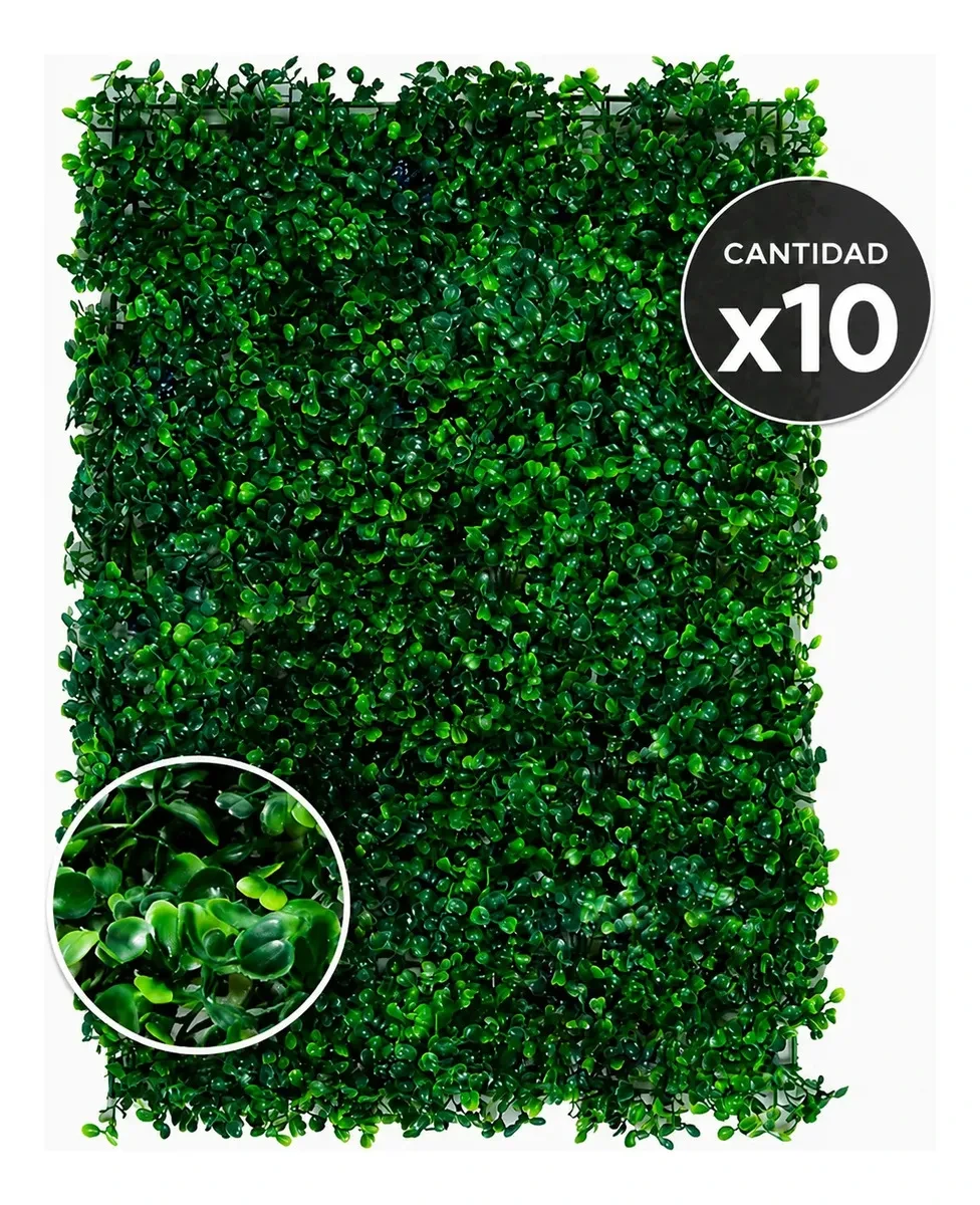 Jardín vertical panel artificial 60x40 cm pack x10